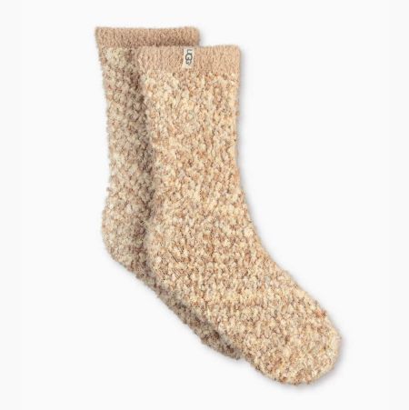 UGG Cozy Chenille Cream Socks for Women (KVAW35076)